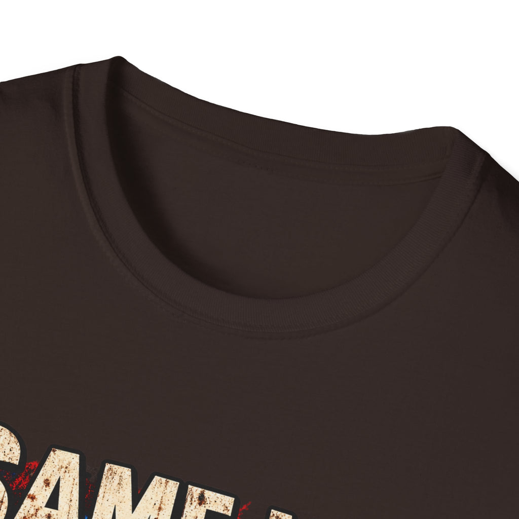 Same Man, Bigger Faith Tee — Patriotic Christian T-Shirt with 'Bigger Faith, Higher Standards' Design