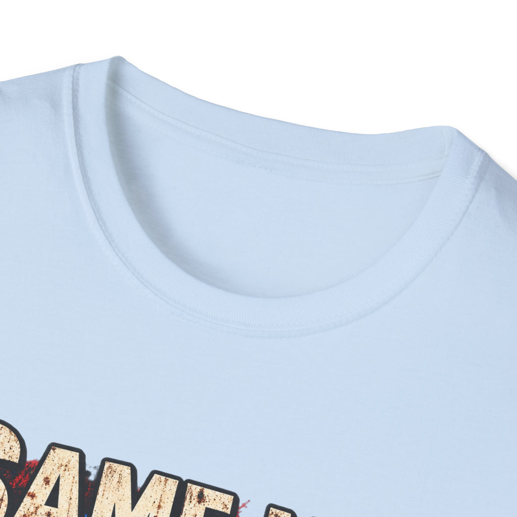 Same Man, Bigger Faith Tee — Patriotic Christian T-Shirt with 'Bigger Faith, Higher Standards' Design