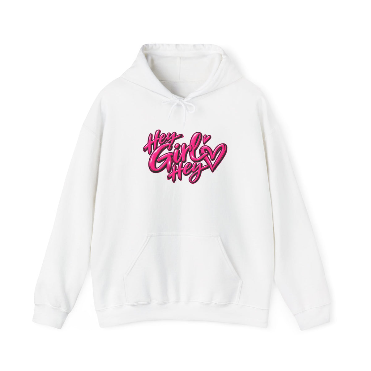 Hoodie — “Hey Girl Hey” | Blessed, Busy & Slightly Overstimulated Graphic Hoodie