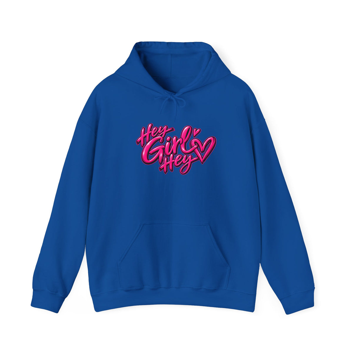 Hoodie — “Hey Girl Hey” | Blessed, Busy & Slightly Overstimulated Graphic Hoodie