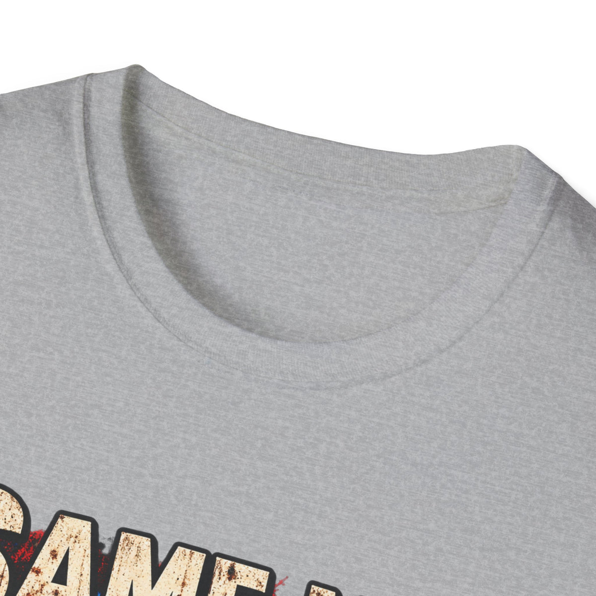 Same Man, Bigger Faith Tee — Patriotic Christian T-Shirt with 'Bigger Faith, Higher Standards' Design