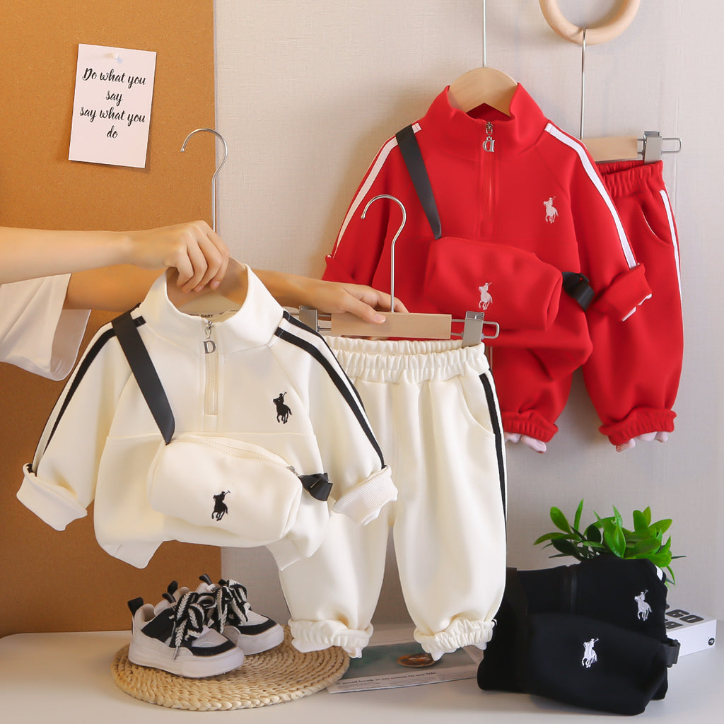 Kids Boys Casual Two-Piece Sportswear Set