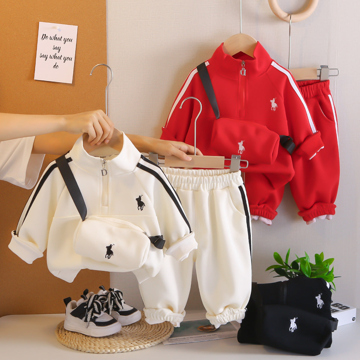 Kids Boys Casual Two-Piece Sportswear Set