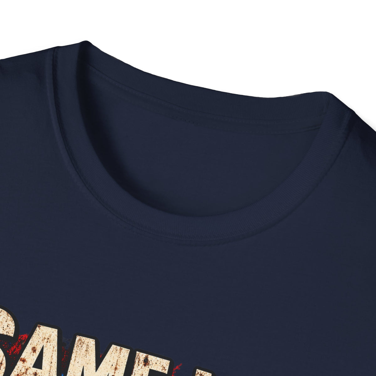 Same Man, Bigger Faith Tee — Patriotic Christian T-Shirt with 'Bigger Faith, Higher Standards' Design
