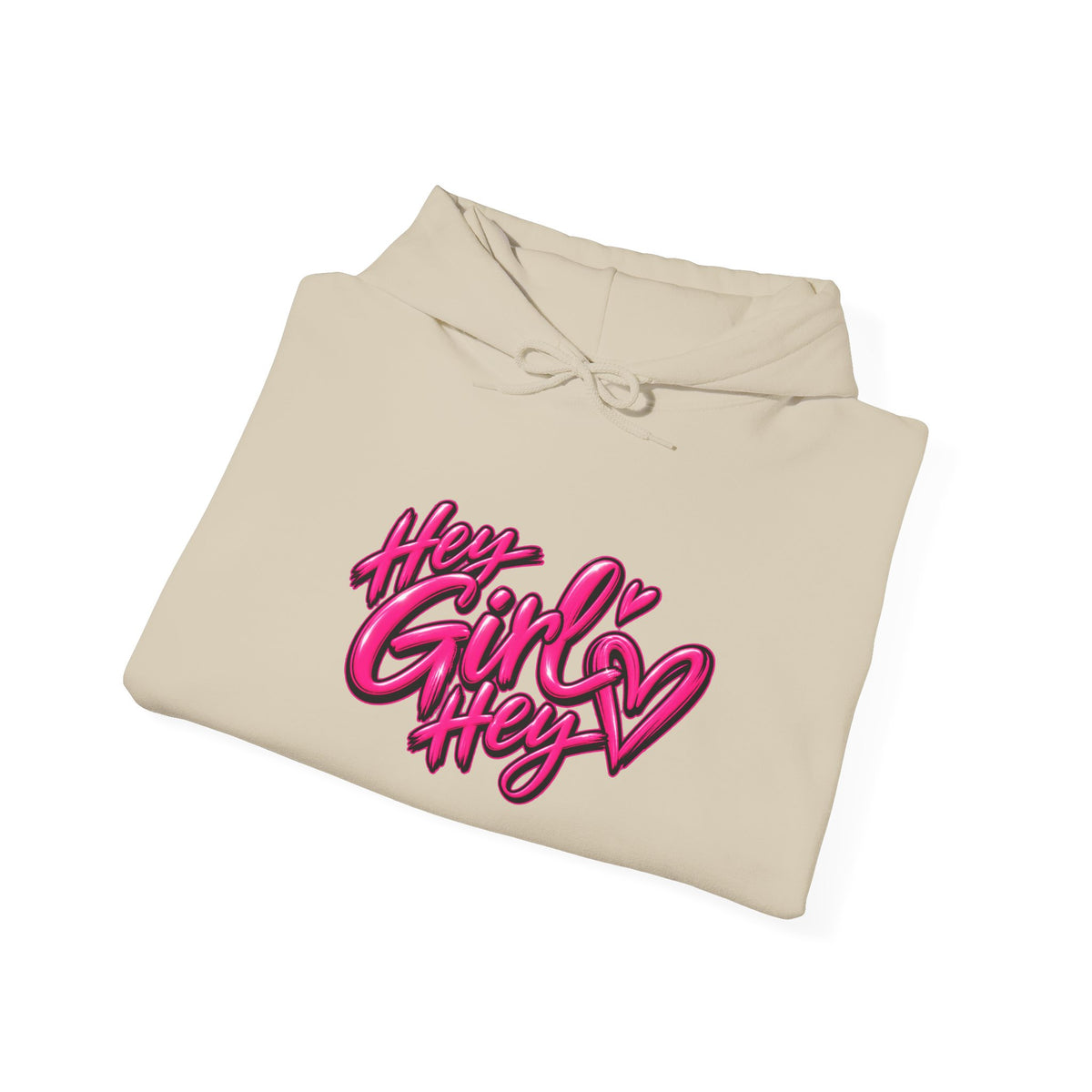 Hoodie — “Hey Girl Hey” | Blessed, Busy & Slightly Overstimulated Graphic Hoodie