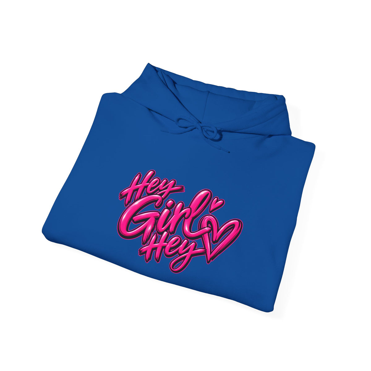 Hoodie — “Hey Girl Hey” | Blessed, Busy & Slightly Overstimulated Graphic Hoodie