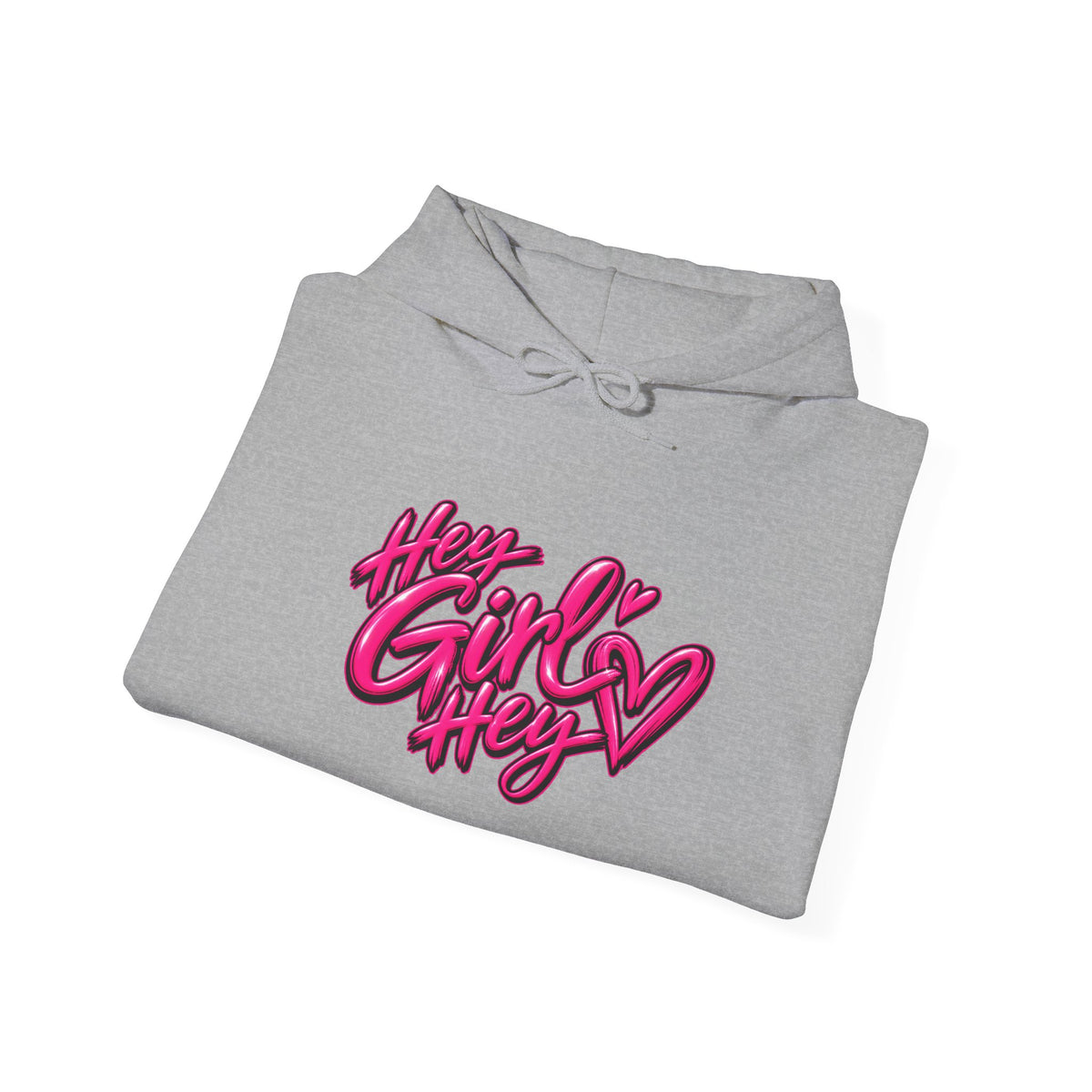 Hoodie — “Hey Girl Hey” | Blessed, Busy & Slightly Overstimulated Graphic Hoodie