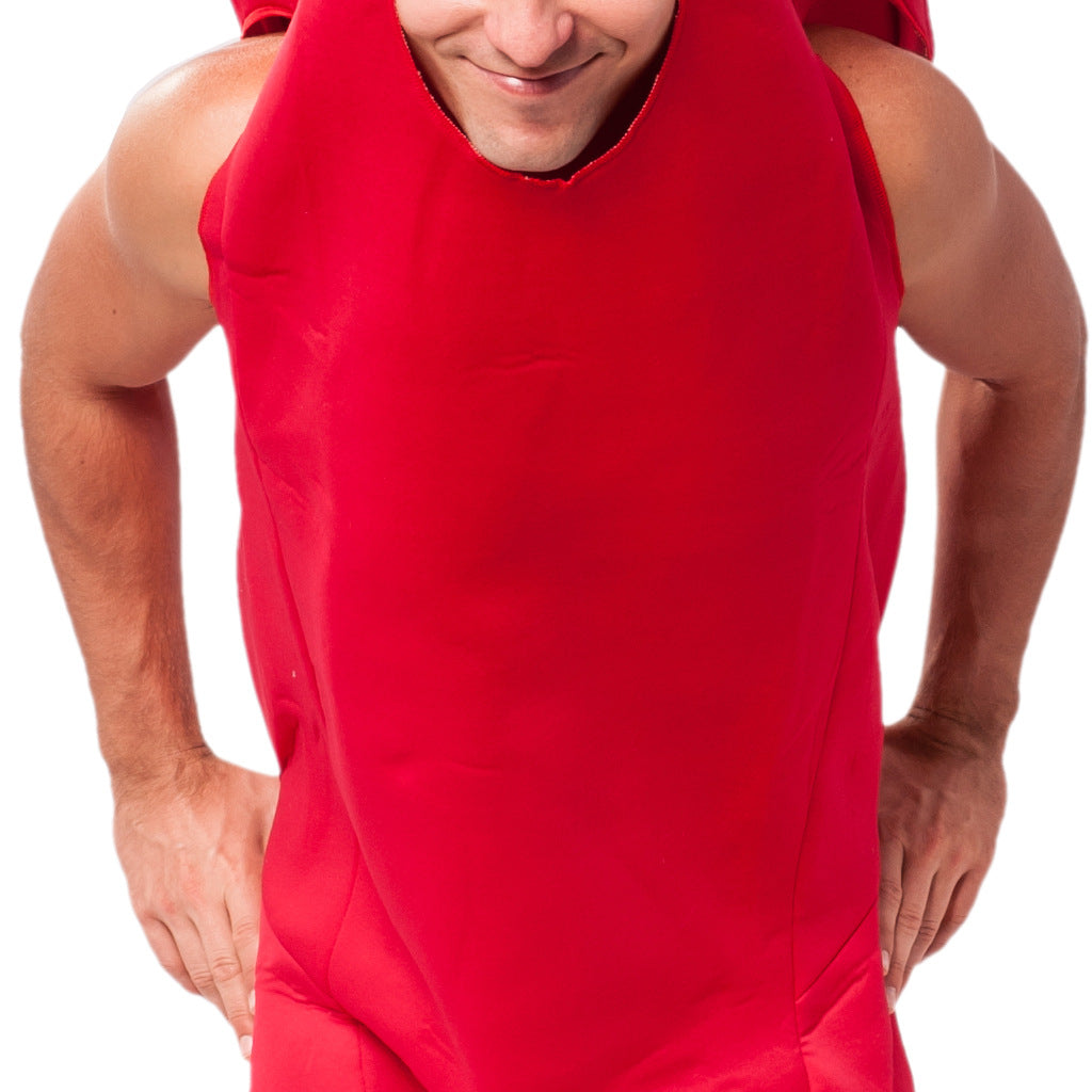 Halloween Christmas red pepper performance costume cosplay stage role playing costumes