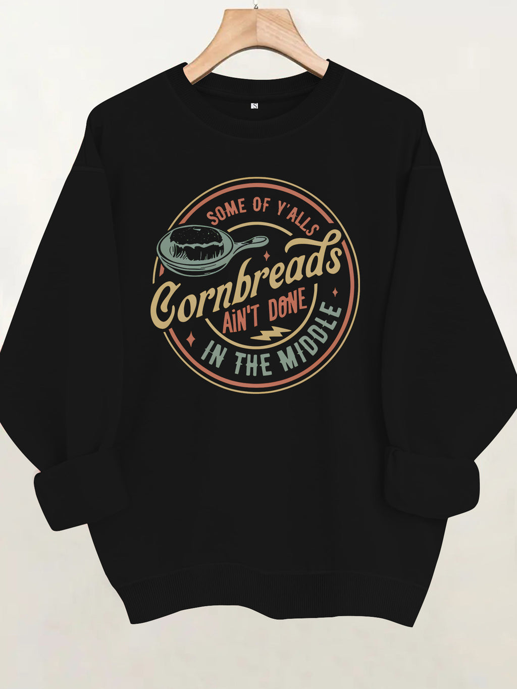 Loose velvet sweatshirt