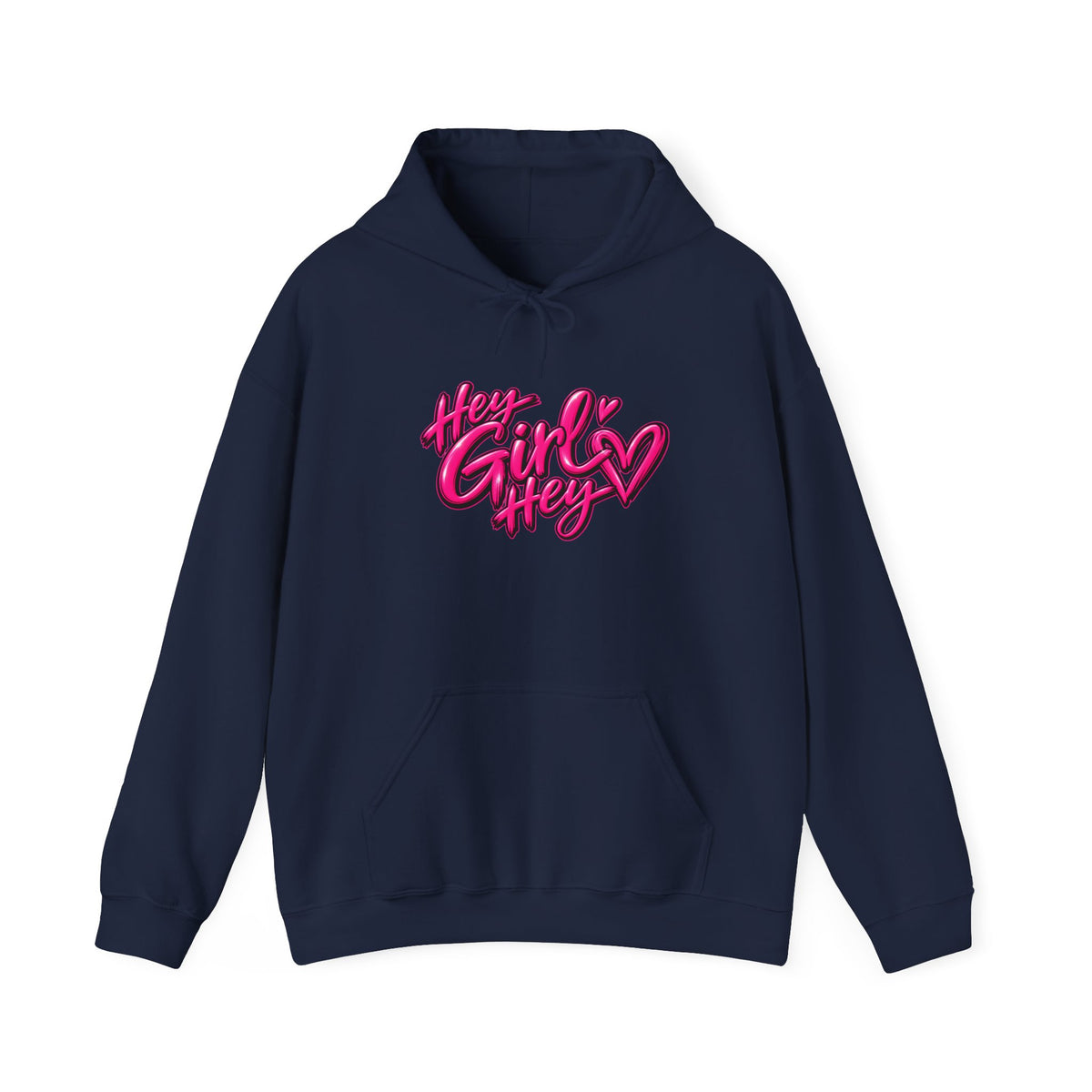 Hoodie — “Hey Girl Hey” | Blessed, Busy & Slightly Overstimulated Graphic Hoodie