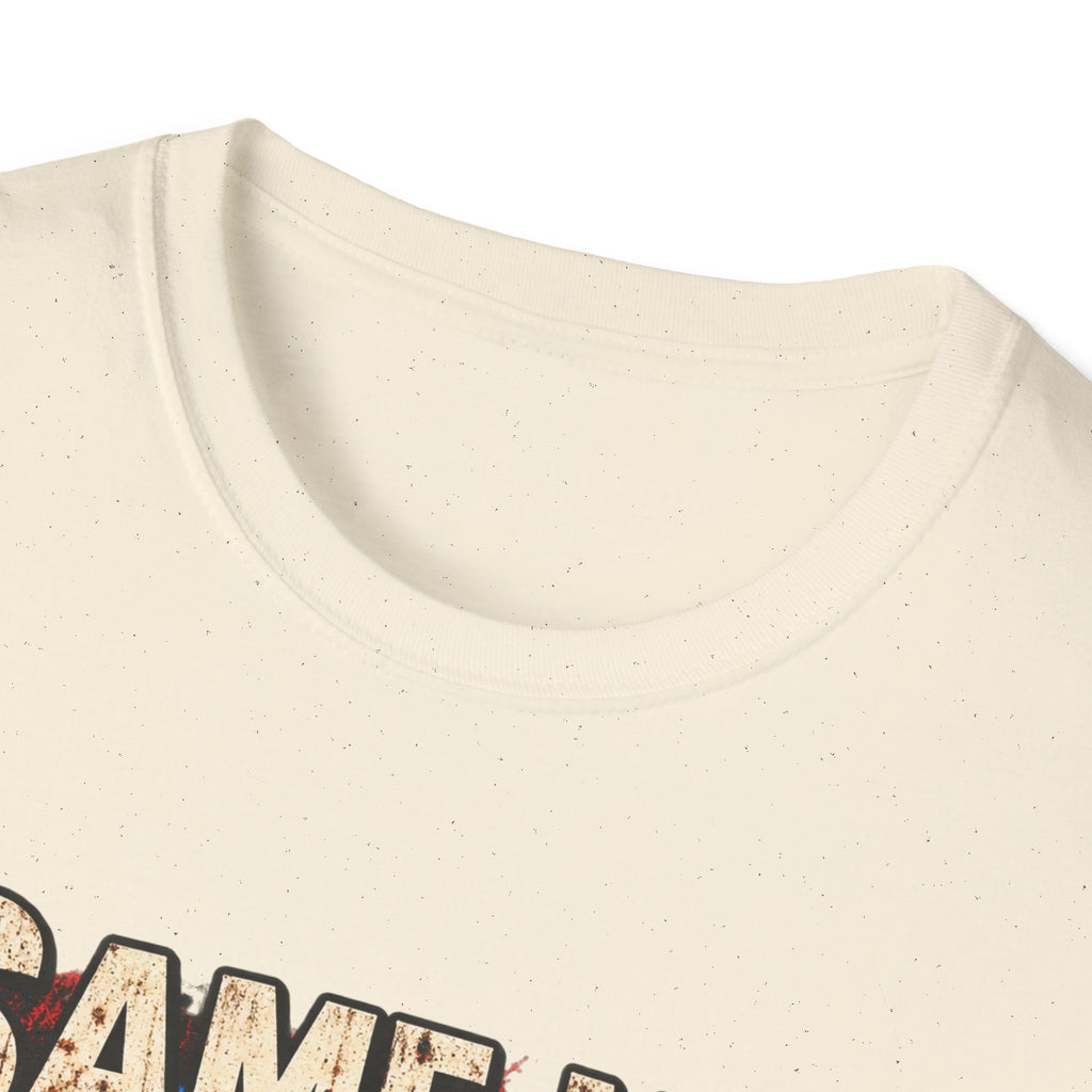 Same Man, Bigger Faith Tee — Patriotic Christian T-Shirt with 'Bigger Faith, Higher Standards' Design