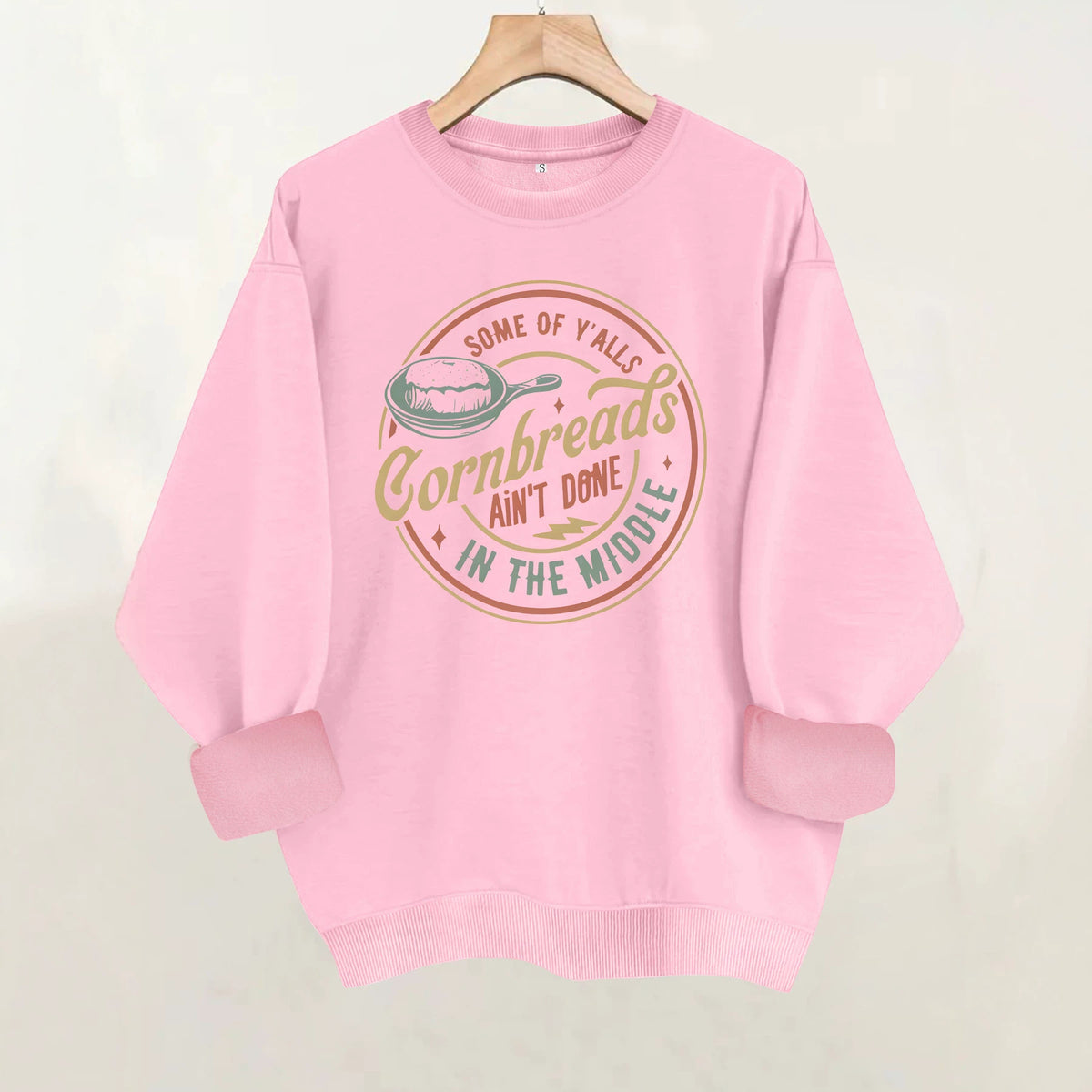 Loose velvet sweatshirt