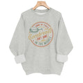 Loose velvet sweatshirt