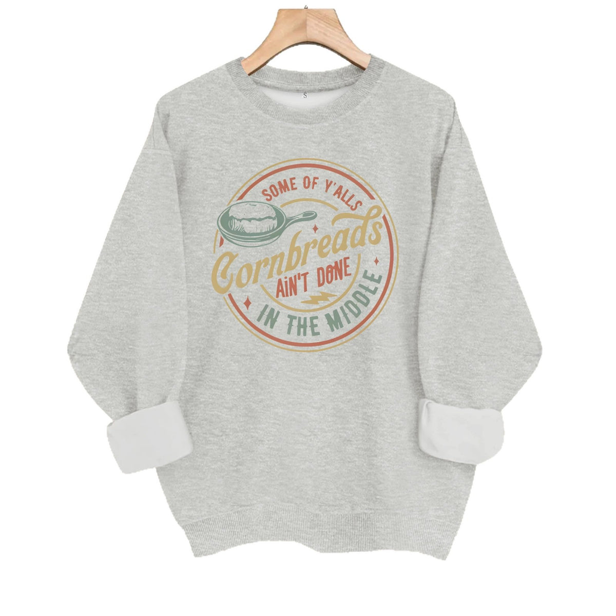 Loose velvet sweatshirt