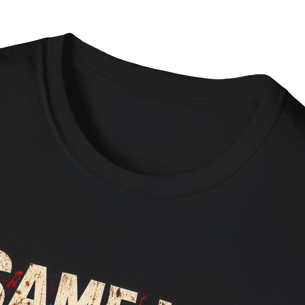 Same Man, Bigger Faith Tee — Patriotic Christian T-Shirt with 'Bigger Faith, Higher Standards' Design
