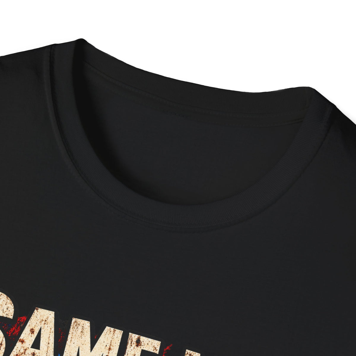 Same Man, Bigger Faith Tee — Patriotic Christian T-Shirt with 'Bigger Faith, Higher Standards' Design