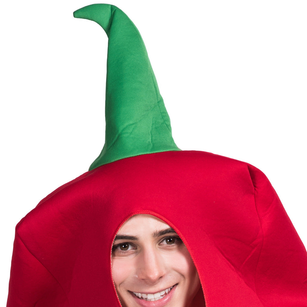 Halloween Christmas red pepper performance costume cosplay stage role playing costumes