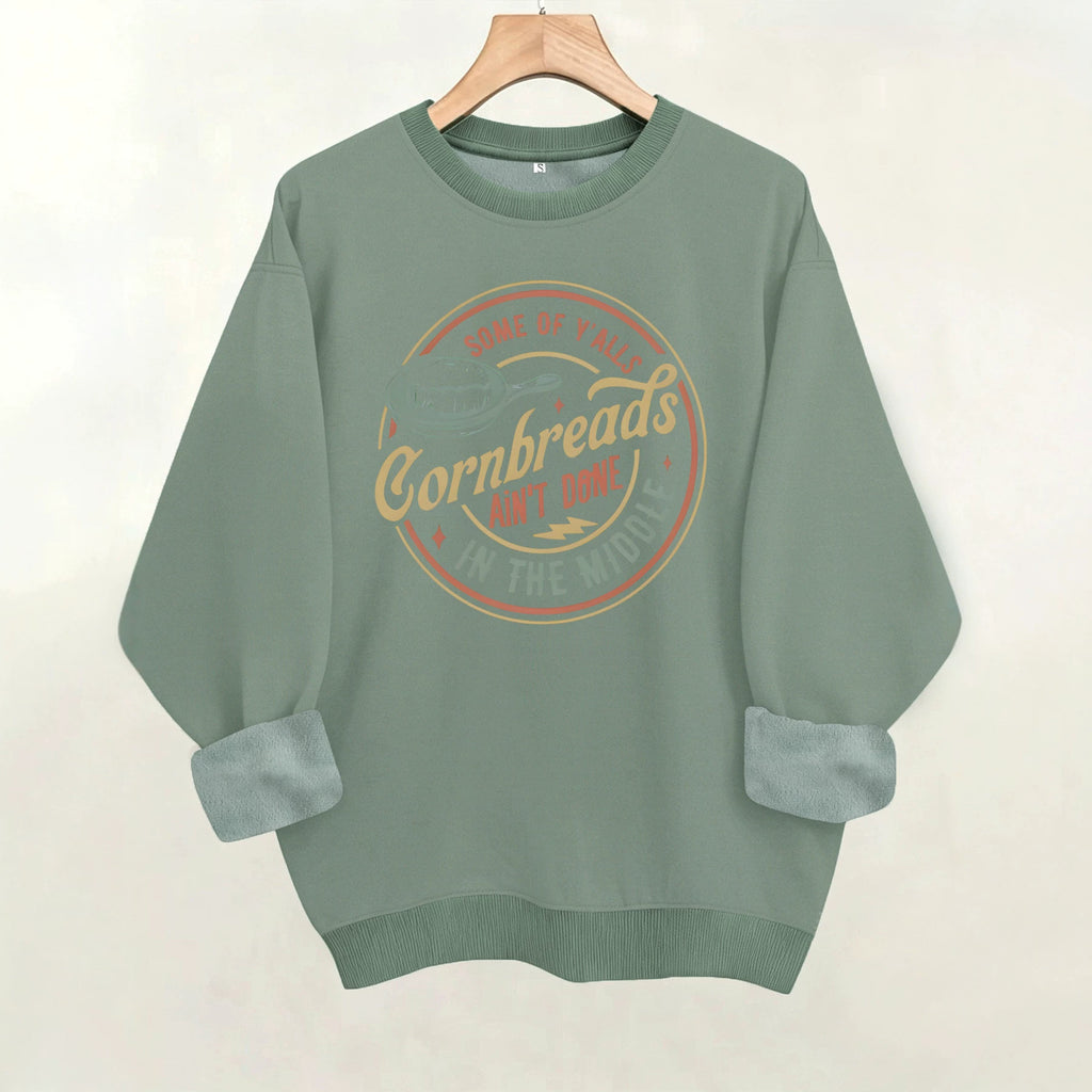 Loose velvet sweatshirt