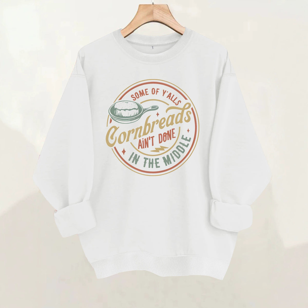 Loose velvet sweatshirt