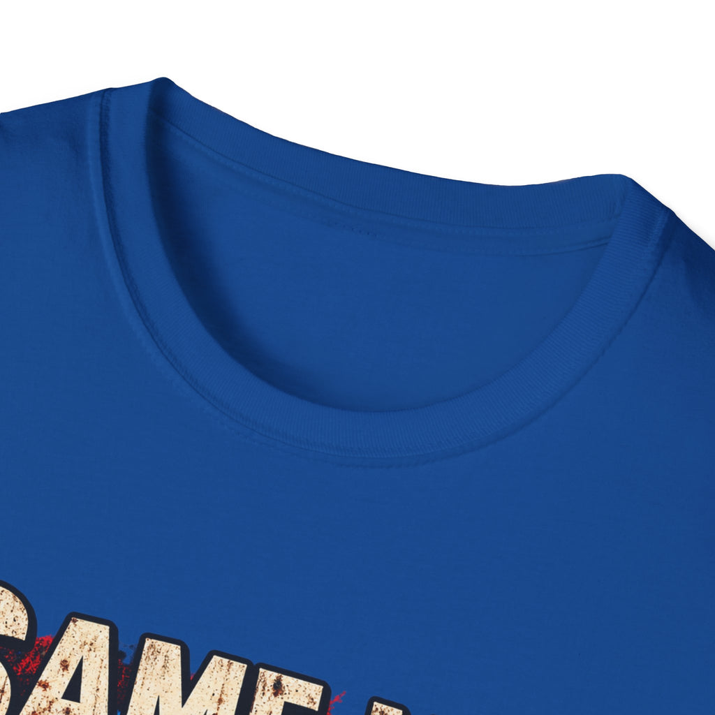 Same Man, Bigger Faith Tee — Patriotic Christian T-Shirt with 'Bigger Faith, Higher Standards' Design