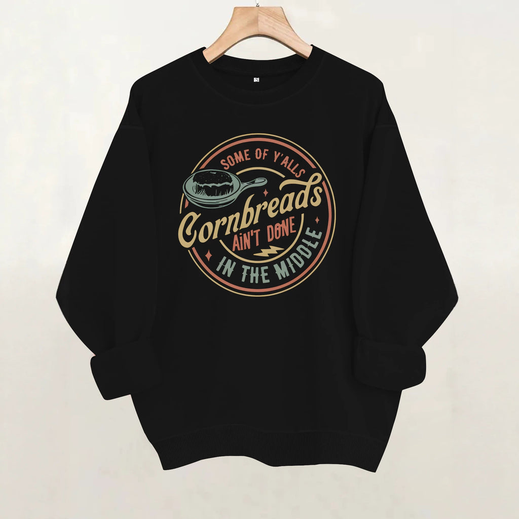 Loose velvet sweatshirt
