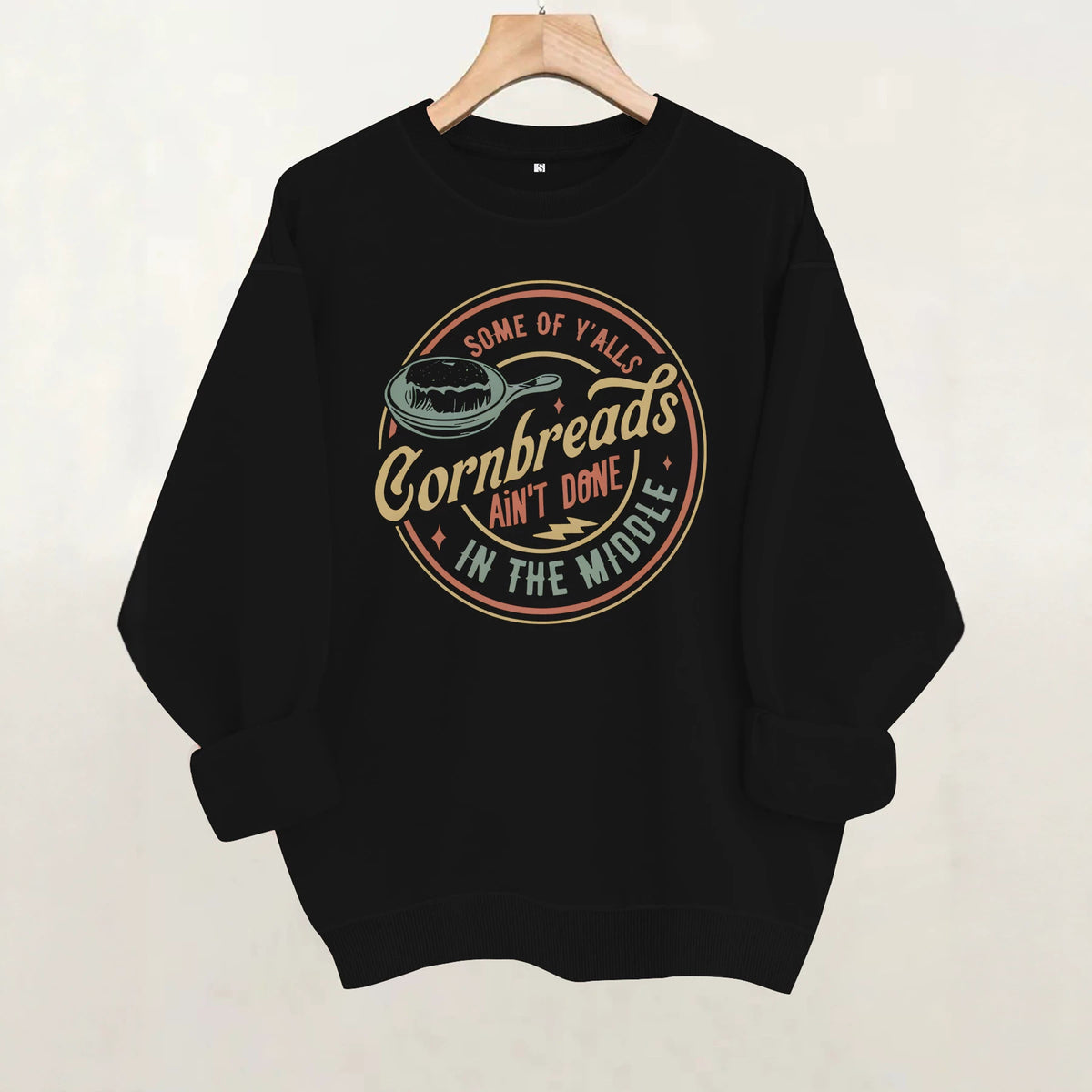 Loose velvet sweatshirt