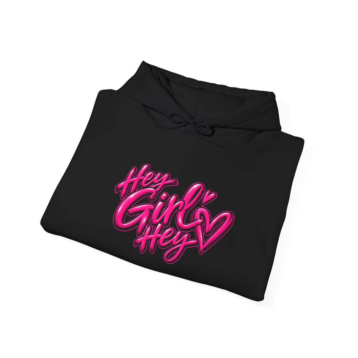 Hoodie — “Hey Girl Hey” | Blessed, Busy & Slightly Overstimulated Graphic Hoodie