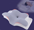 Ergonomic contour memory foam neck pillow
