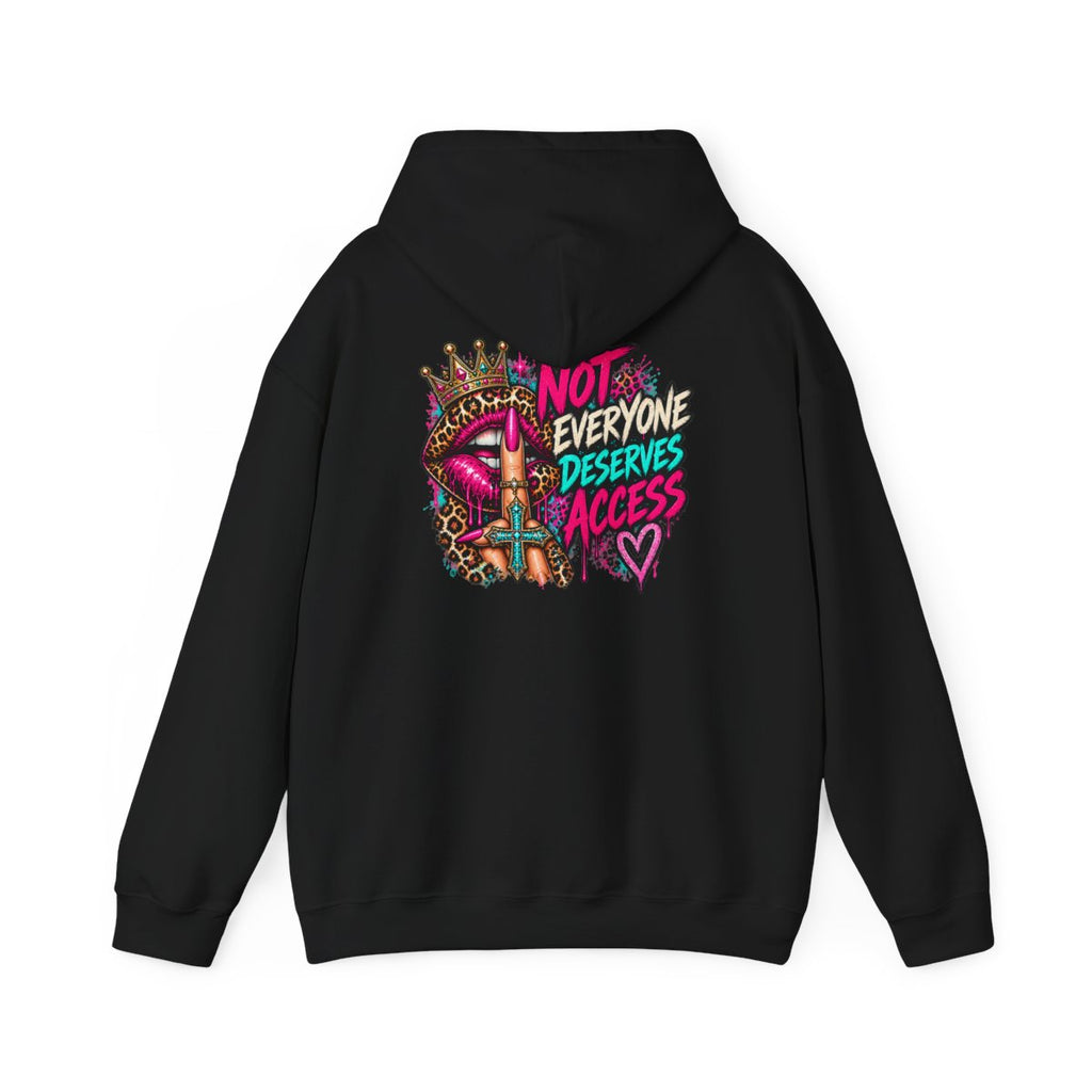 Not Everyone Deserves Access Hoodie - Black - back
