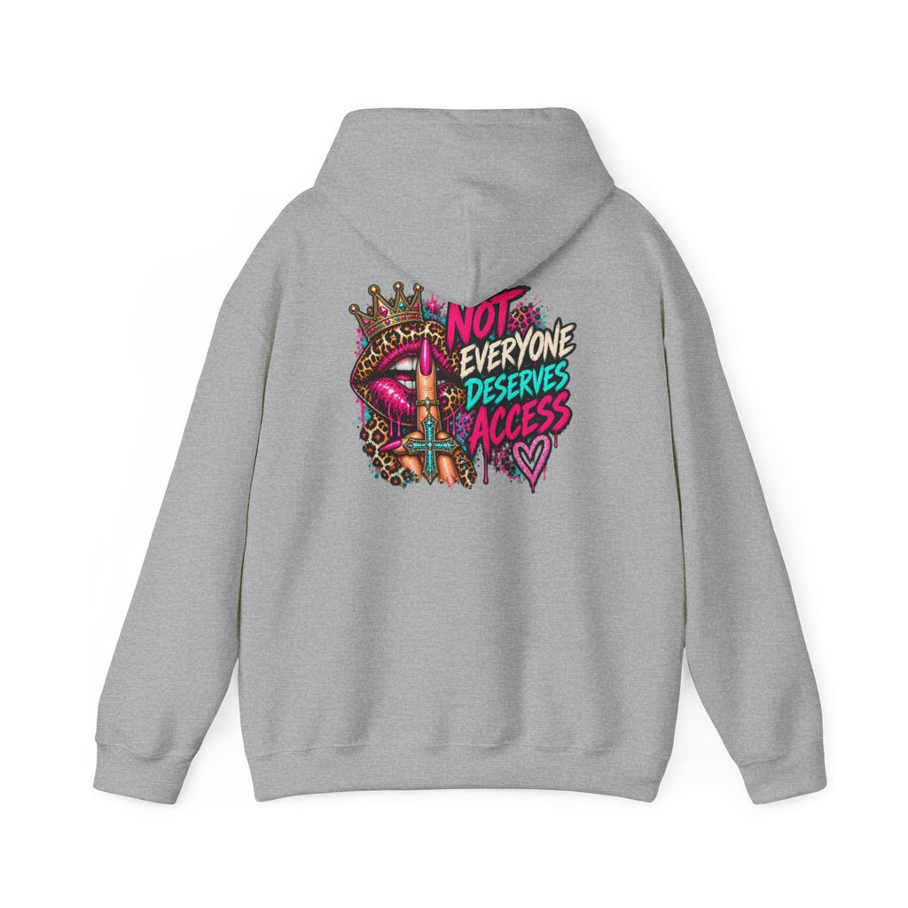 Not Everyone Deserves Access Hoodie - Sport Grey - back