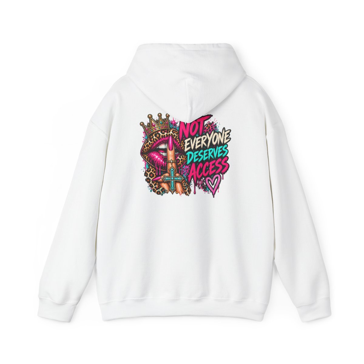 Not Everyone Deserves Access Hoodie - White - back